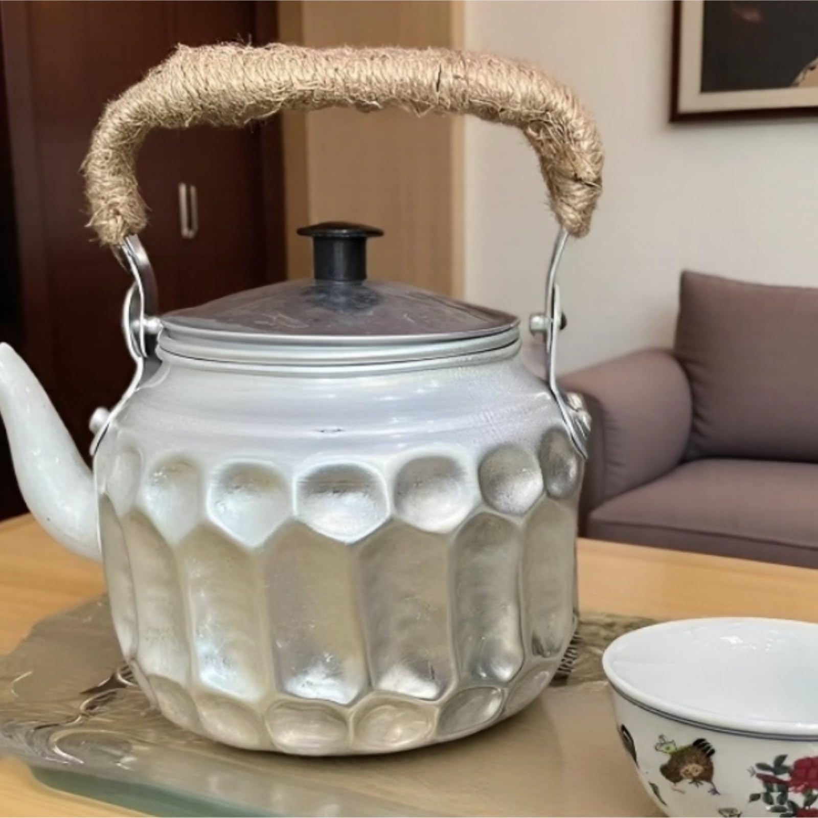 Czajnik GwizdząCy Czajnik Do Herbaty Ze Stali Nierdzewnej Kuchenki Opalanej Drewnem I Węglem, Gaz Do Domu I Biura