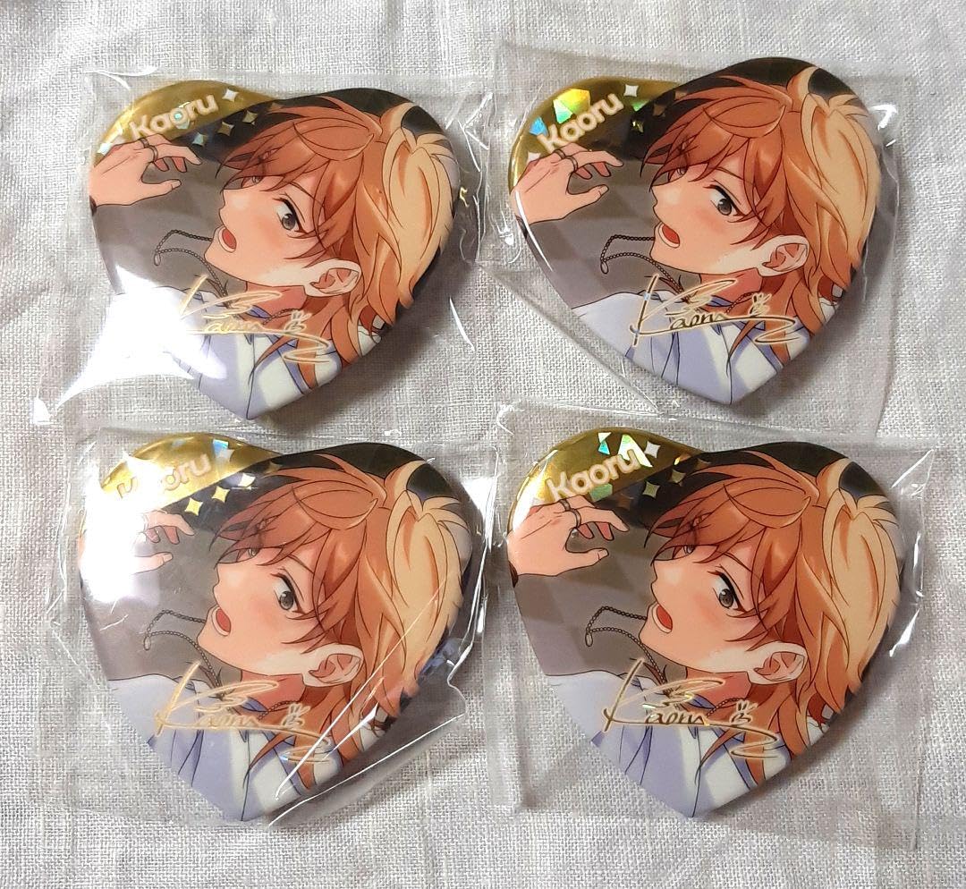 Amazon.co.jp: あんスタ 羽風 薫 中国 ハート 缶バッジ 缶バ セット  