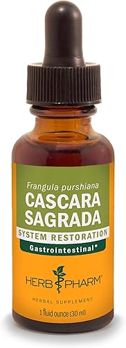 Herb Pharm Extracto líquido de Cascara Sagrada para apoyo digestivo - 1 onza