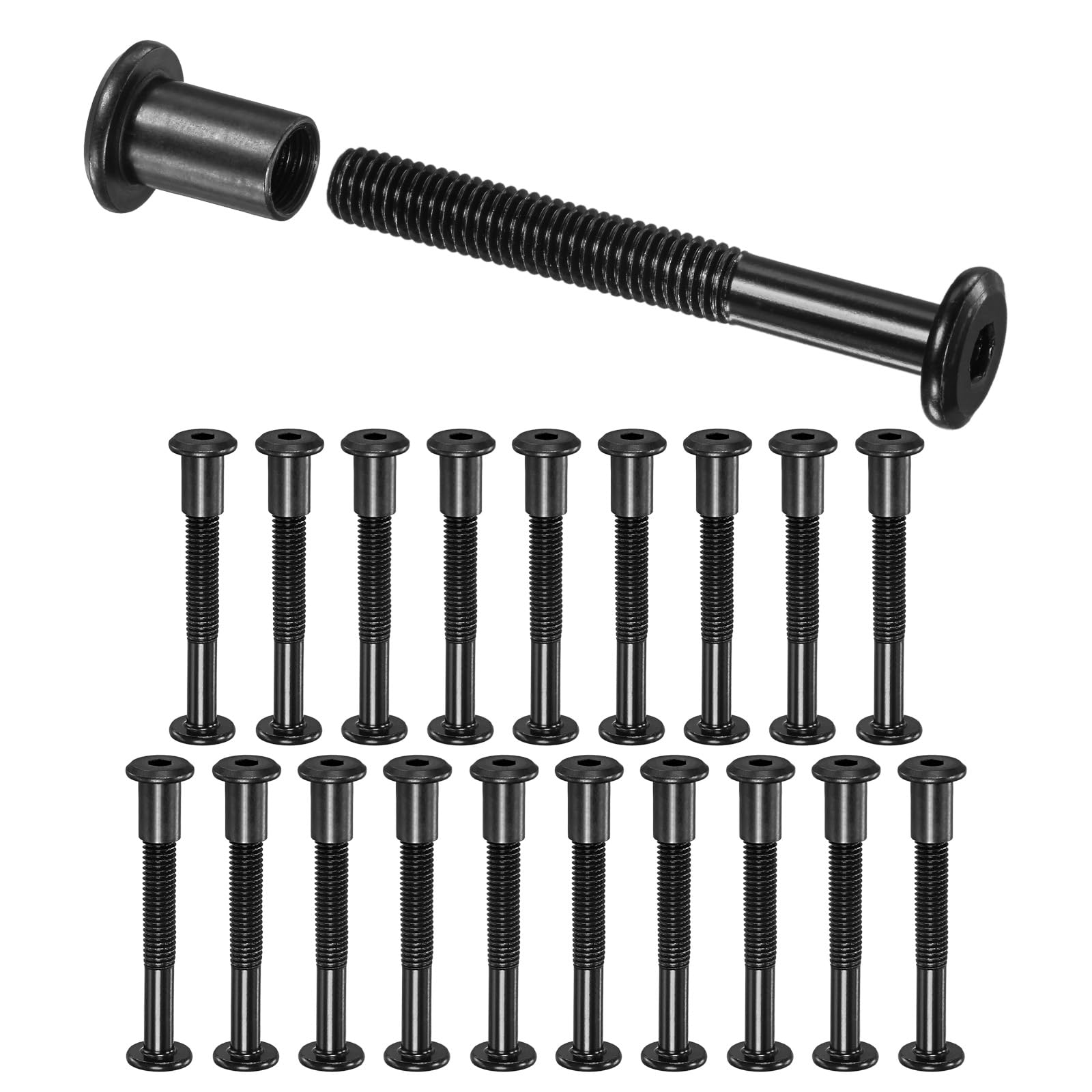 M METERXITY 20-Pack Hex Drive Socket Cap Bolt