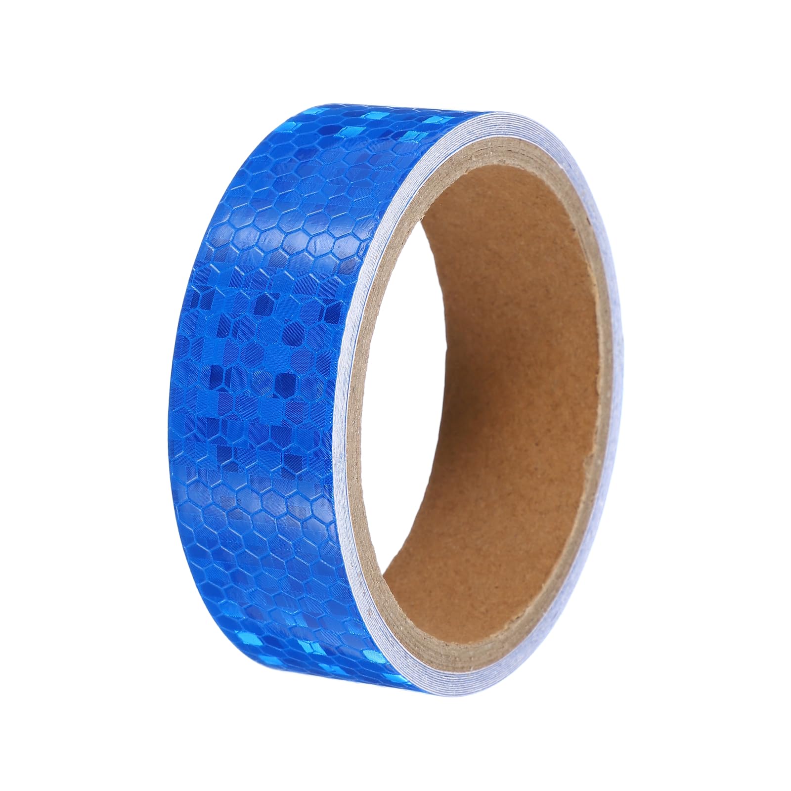 PATIKIL Reflective Tape, (1.2 Inch x 10 Ft, Blue) (1 Roll), Waterproof Self Adhesive Safety Warning Stickers Outdoor Night Reflector Tape, Suit for - Truck/Trailer/Car