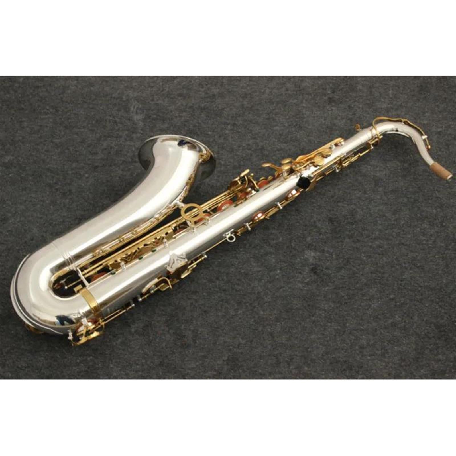 Saksofon Instrumenty Muzyczne Saksofon Tenorowy Bb Tone Niklowana Posrebrzana Rurka Złoty Klucz Saksofon Z Etui Ustnik