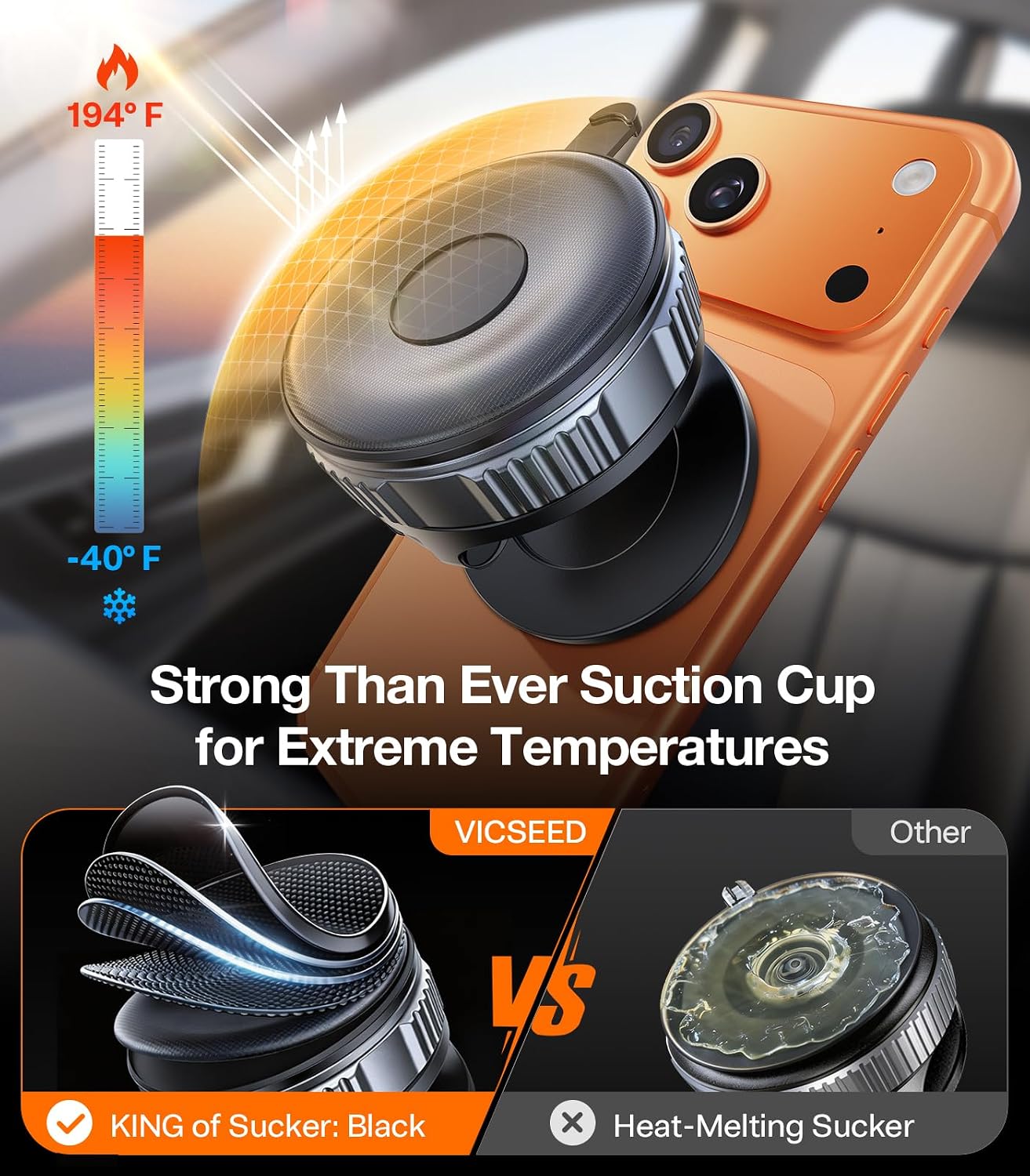  for MagSafe Car Mount [Upgraded 98LBS Strongest Suction,Won't Break thumbnail