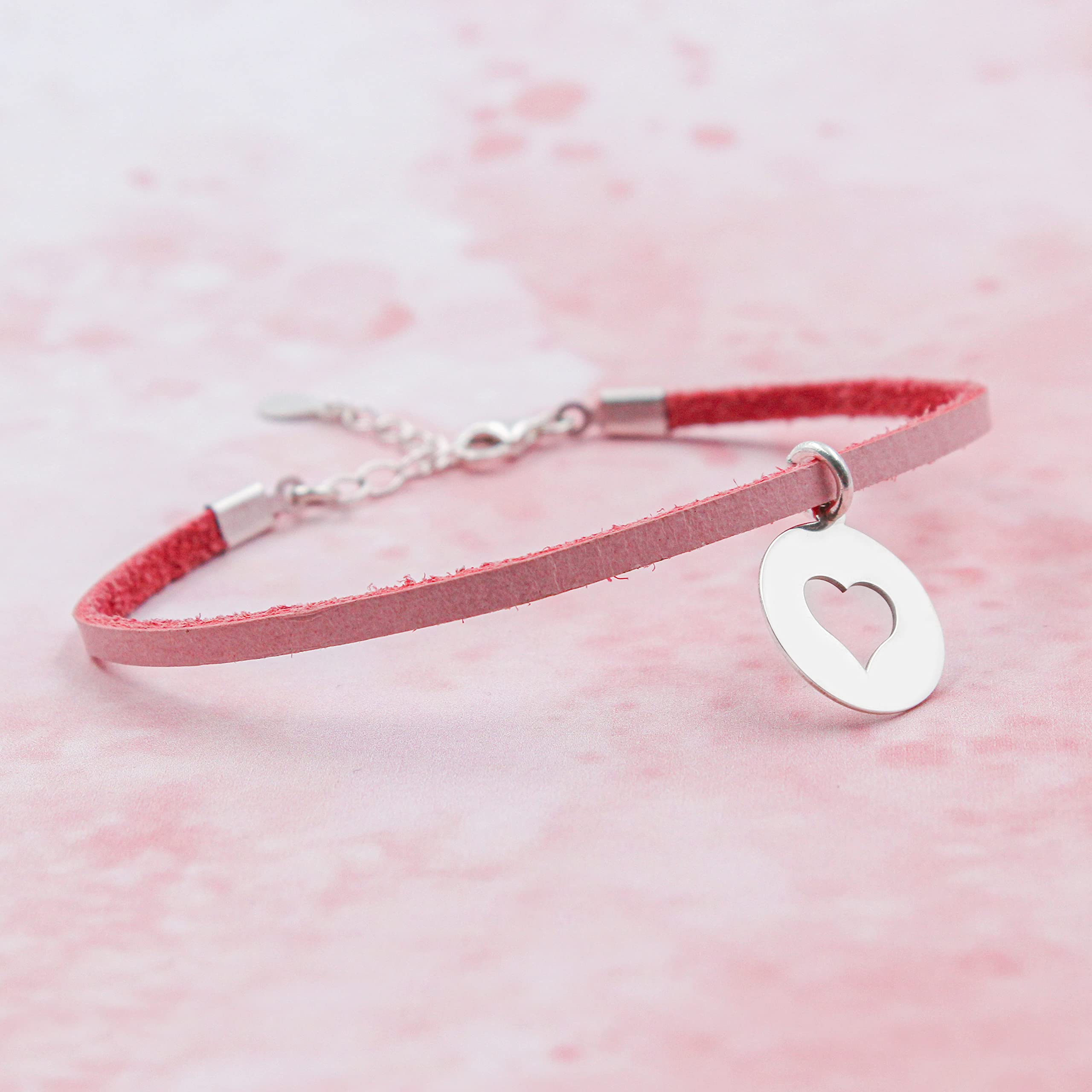 Pulseras de 3 Generaciones con Medalla Corazón Plata de Ley - Regalo Original para Abuela Madre Hija Nieta Mujeres Niñas - Juego de Pulseras Promesa Familia Amistad