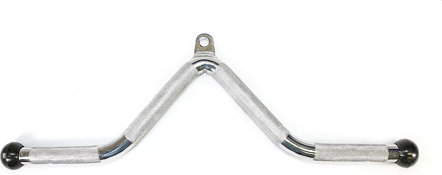 Ader Deluxe Tricep Press Down V Bar Handle Cable Attachment for Gym Fitness w/Ball End