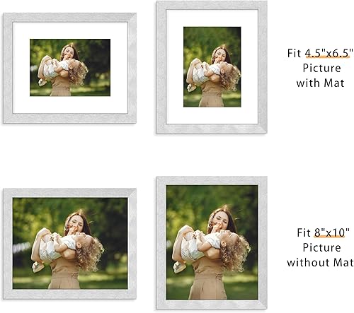Miniatura 57 de Picrit - Juego de 12 portarretratos de 5 x 7 pulgadas para colgar en la pared o exhibir sobre una mesa, para fotos de 4 x 6 con paspartú o 5 x 7