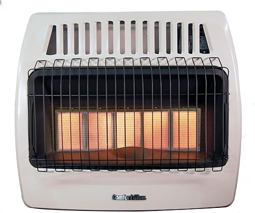 Miniatura 2 de Comfort Glow KWN523 Gas Natural Gas Infrarrojo Ventilación Libre Calentador de Pared 5 Placa 30000 Btu Beige 1 Pieza