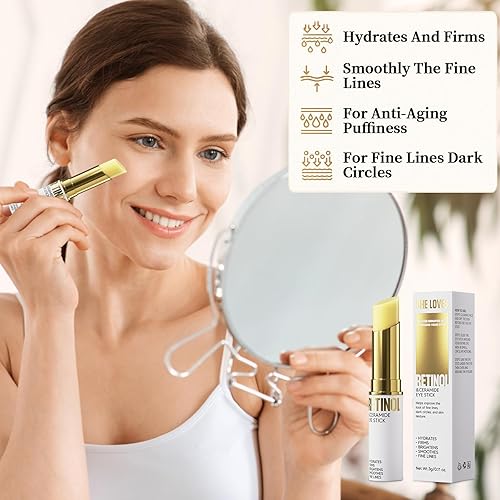 Miniatura 2 de Lápiz de ojos con retinol, crema de ojos para ojeras e hinchazón, bálsamo de ojos hidratante e iluminador, crema para debajo de los ojos