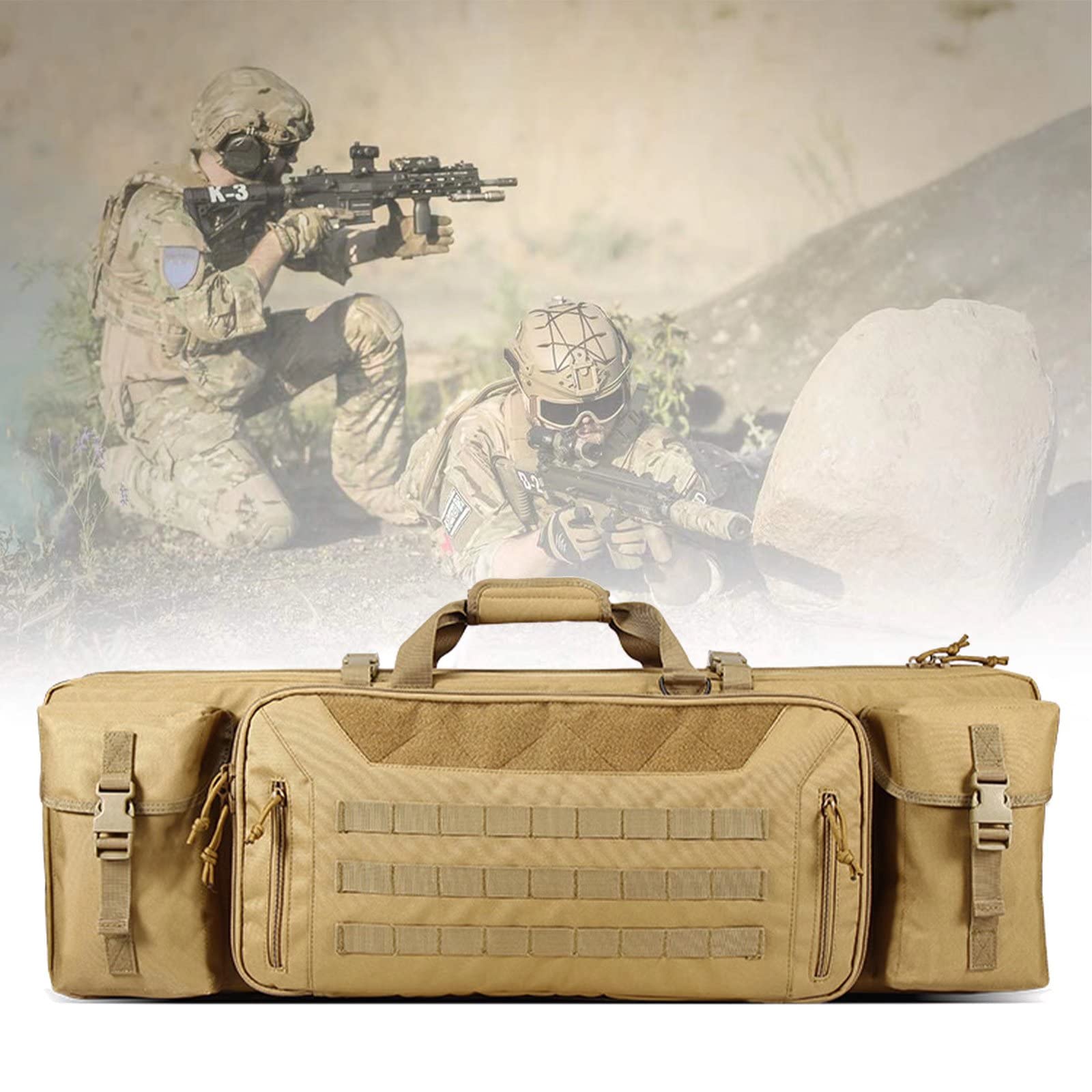 Sac pour 2 armes longues étanche avec double compartiment tactique