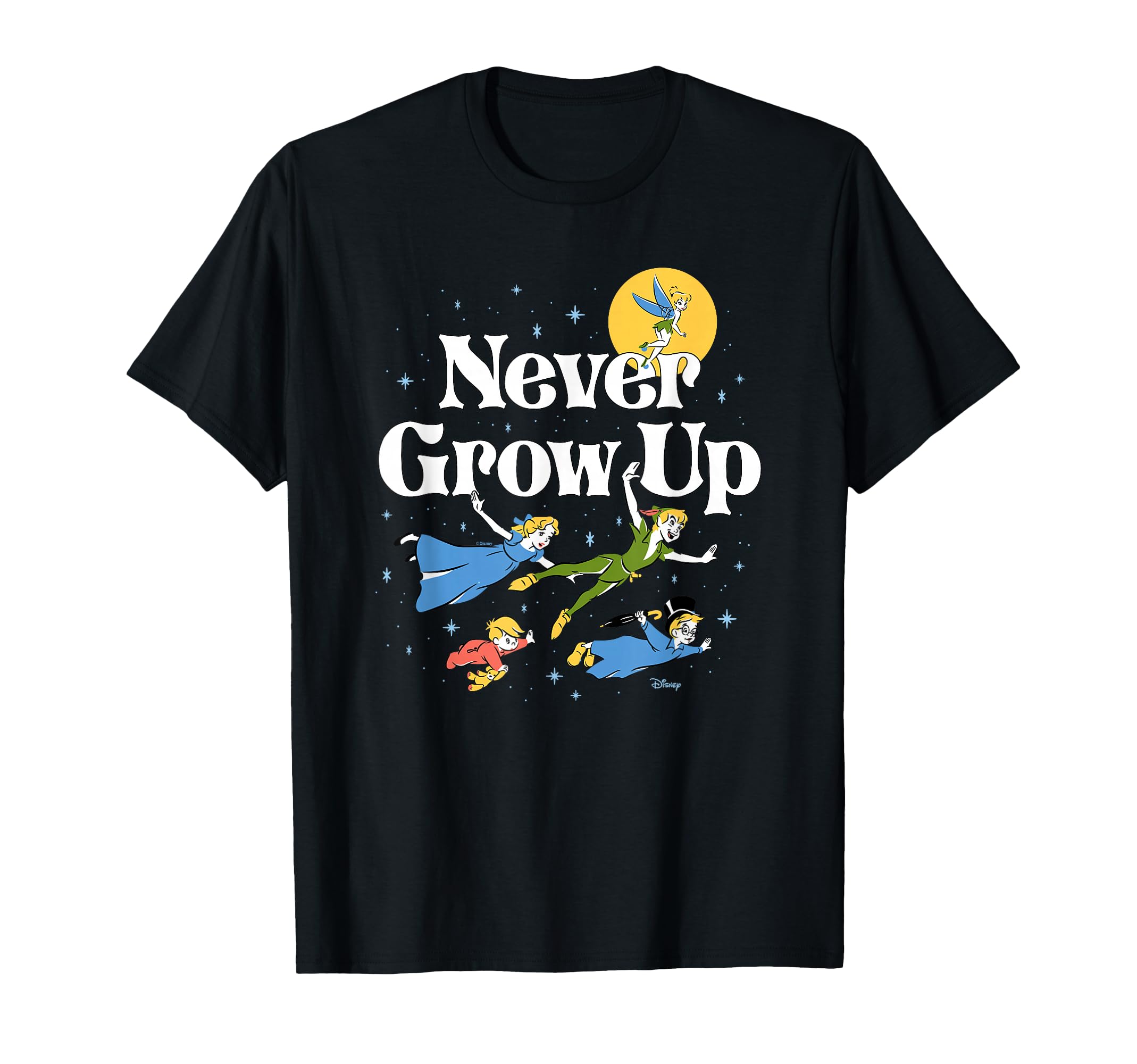 Peter Pan - Never Grow Up Characters T-Shirt