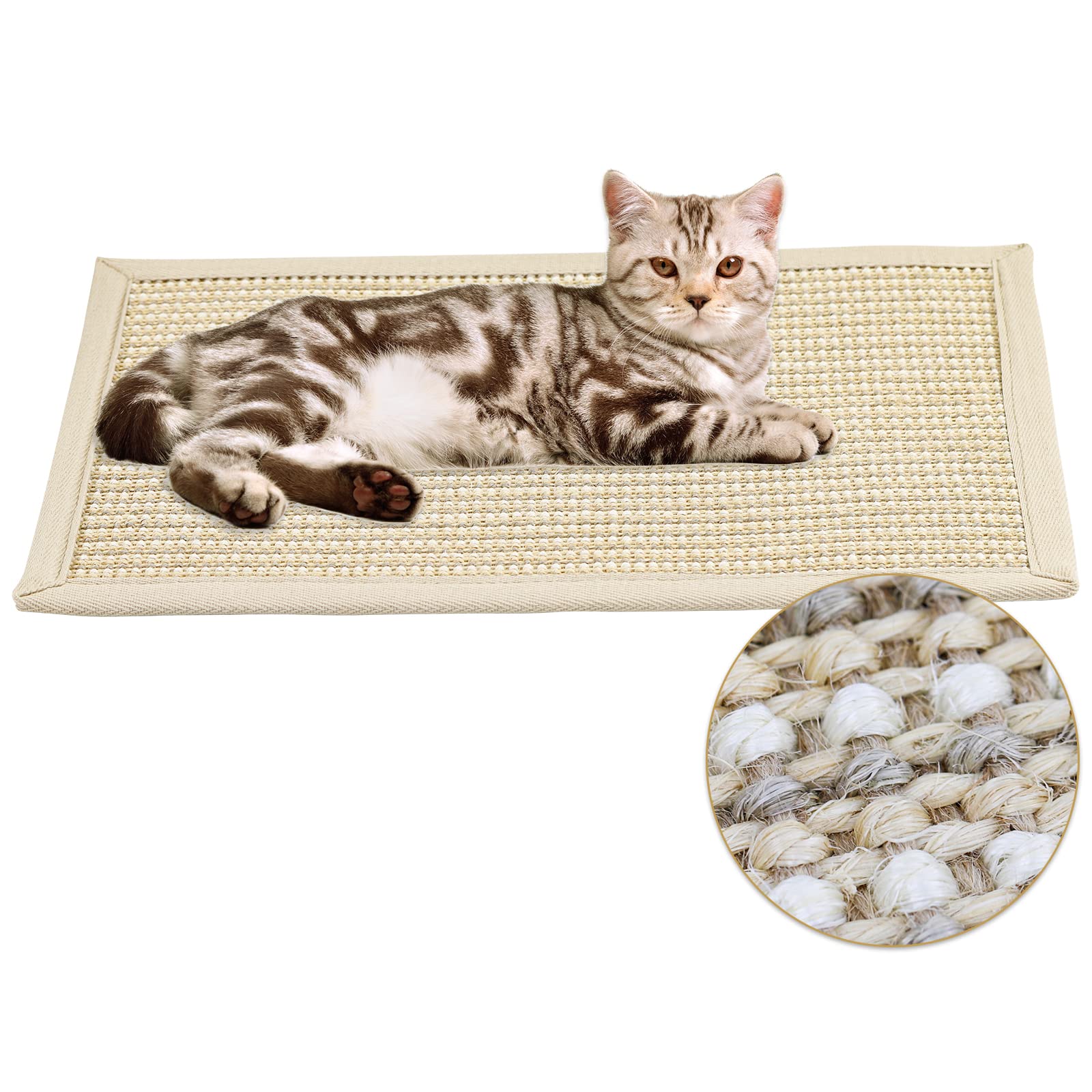 Amazon | DEWEL 猫用爪とぎマット 40×60cm 猫用スクラッチャー