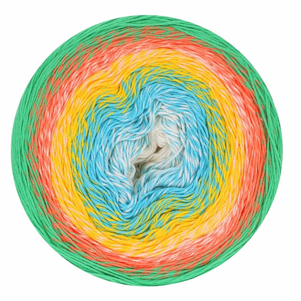 Scheepjes Cotton Whirl (1000m) Fingering Weight Yarn - Soft and Breathable, for Knitters and Crocheters, 718 Dreamland, 1 x 226g