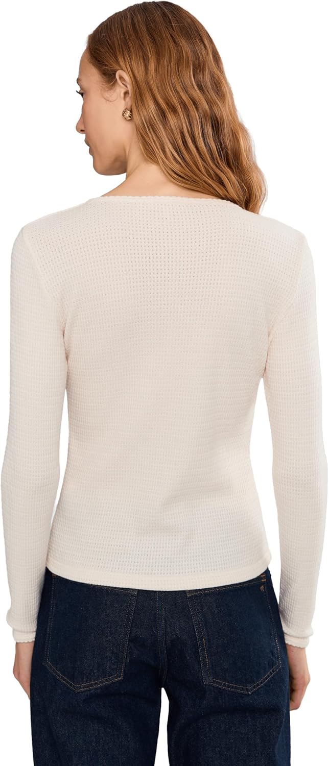 Madewell Women's Joan Crewneck Waffle Top - Image 4