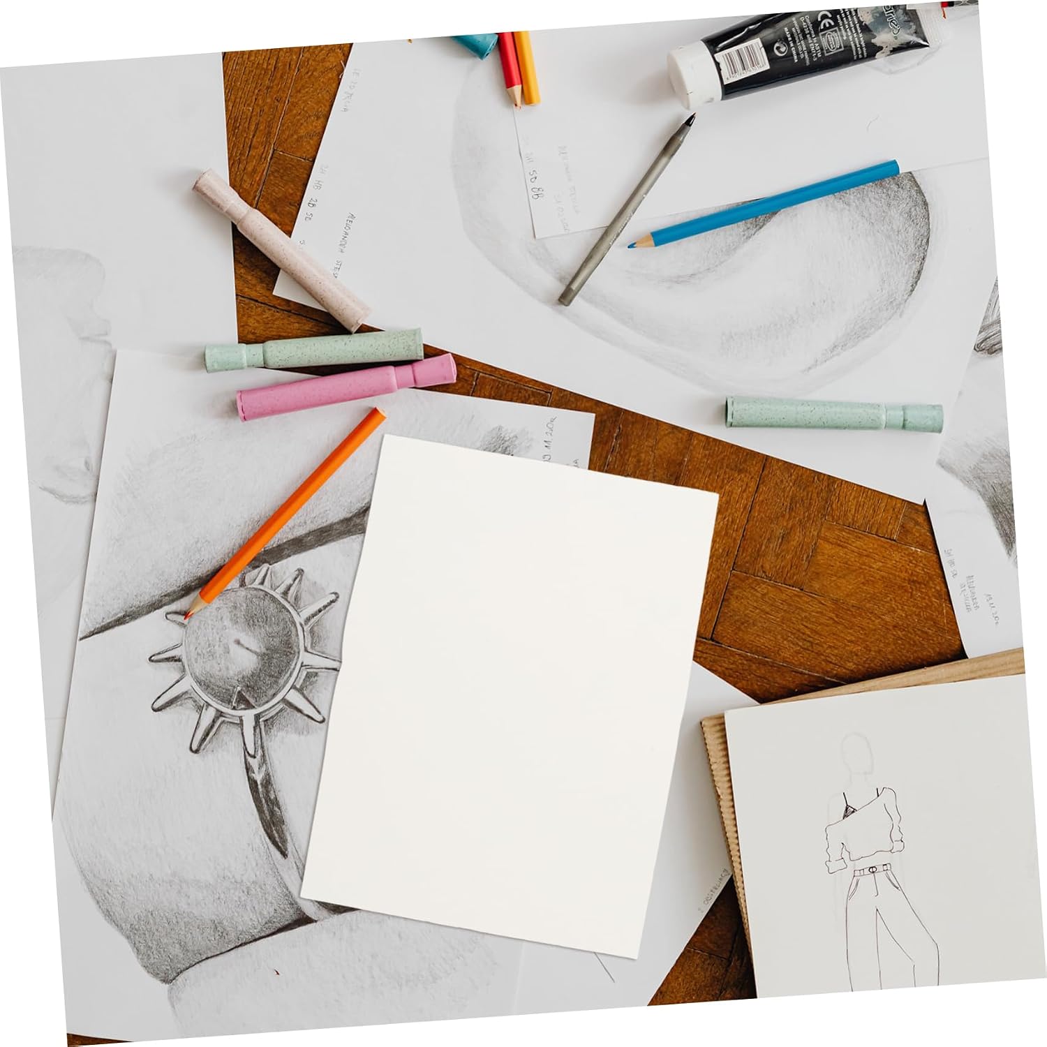 CORHAD 100pcs Xuan Paper for Chinese Calligraphy and Painting Soft Delicate for Brush Writing and Watercolor Practice Multi-Function Thickened Drawing Paper