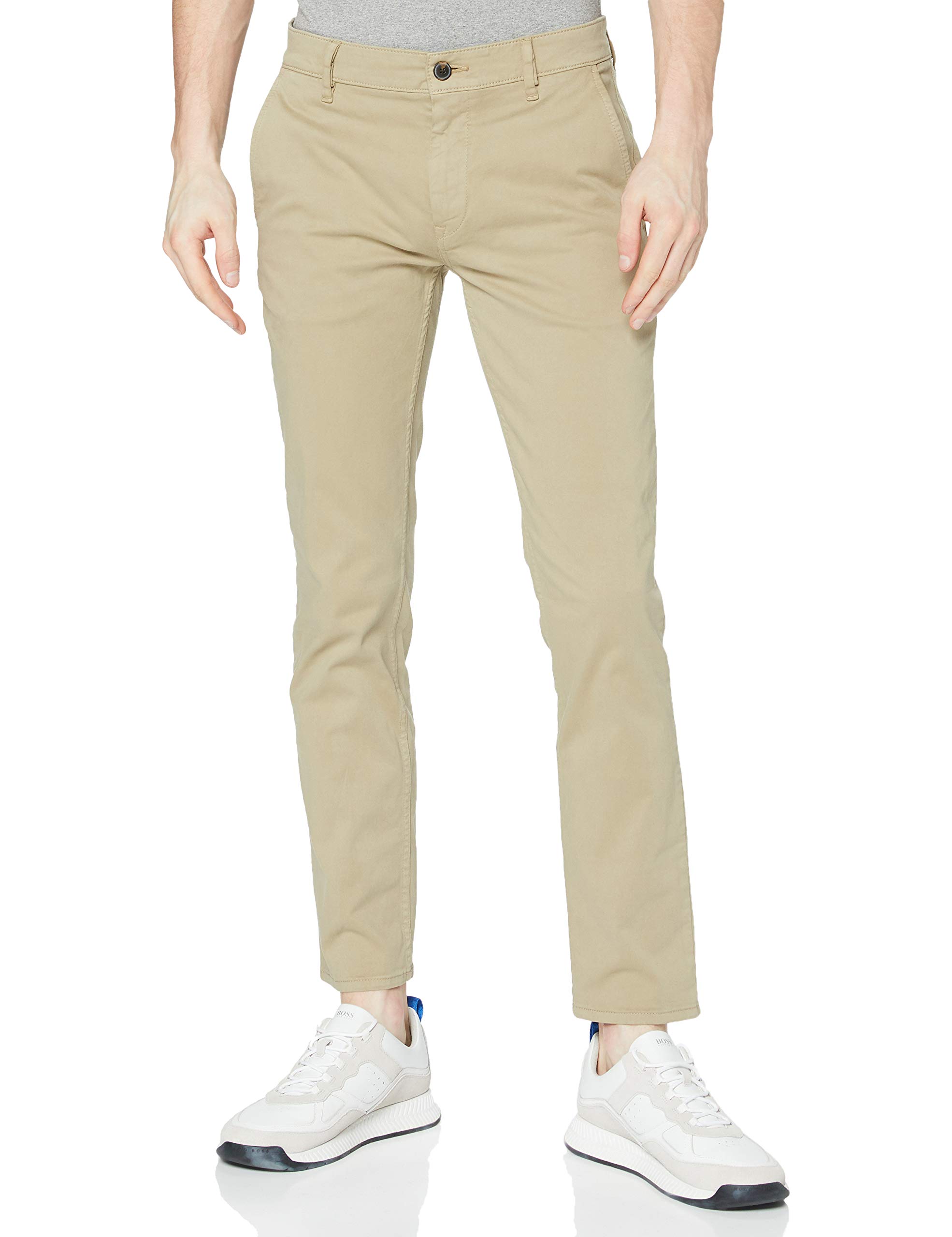 BOSS Men's Chino Slim Fit Chino Made of Elastic Cotton Satin
