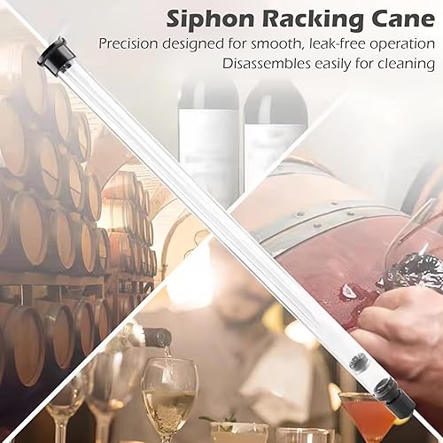 Miniatura 5 de Sifón automático, bomba de sifón, bomba de sifón de cerveza casera de 18 pulgadas con tubo y abrazadera, kit de fabricación de hidromiel