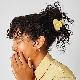 Harry Potter x Kitsch Big Hair Clip for Women - Strong Grip for Secure Updo | Stylish Jumbo Claw Clip | Durable Hair Accessories for Everyday Use | Ideal Harry Potter Gifts for Women - Hufflepuff, 1pc