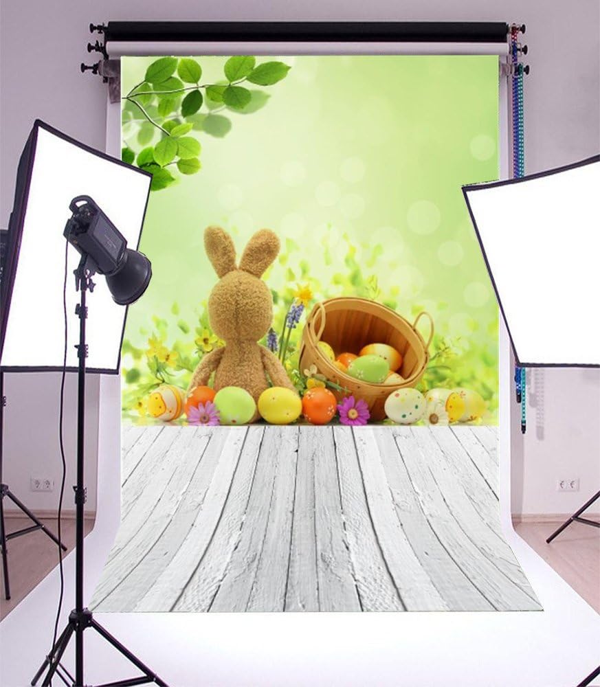 7226円 驚きの価格が実現 イースター用背景写真用背景幕 Laeacco イースターエッグ ラビット イースターうさぎ背景