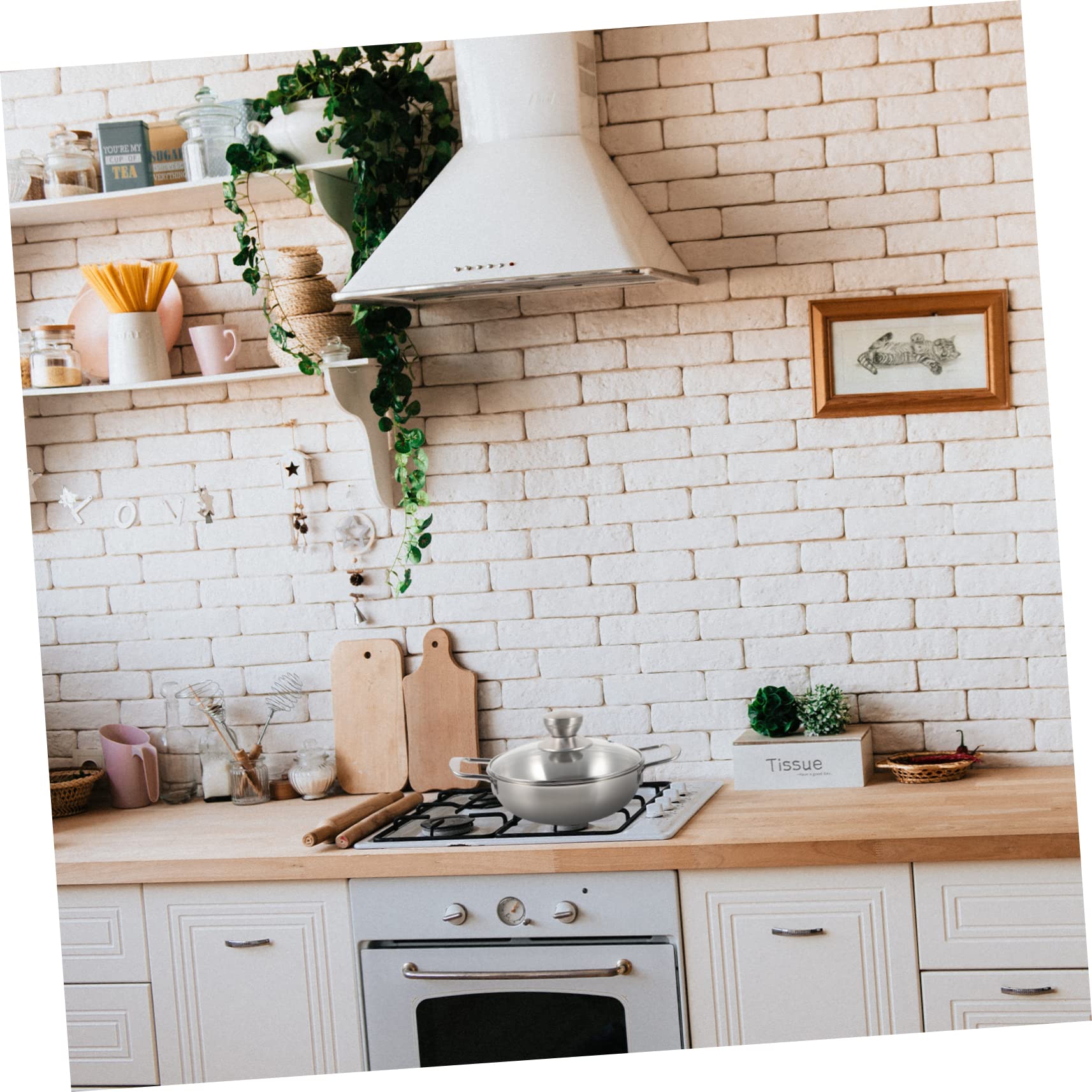 Gogogmee Portable Outdoor Hot Pot Stainless Steel Cooking Pot with Cover for Home Camping and Picnics Features Double Handles for Easy Carrying and Stability