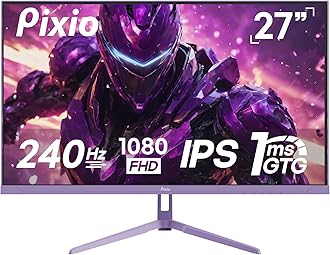 PX279 Wave Purple 27 inch 240Hz Refresh Rate FHD 1080p Resolution Fast IPS Panel 1ms GTG Resonse Time Gaming Monitor with Adaptive Sync