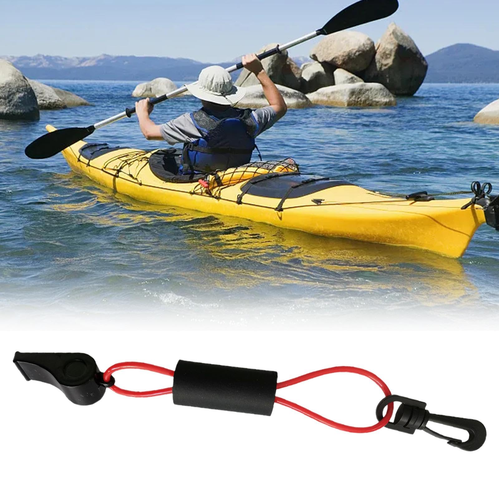 6X Accessoires de Sifflet de Sécurité d'urgence pour Kayak, de Camping