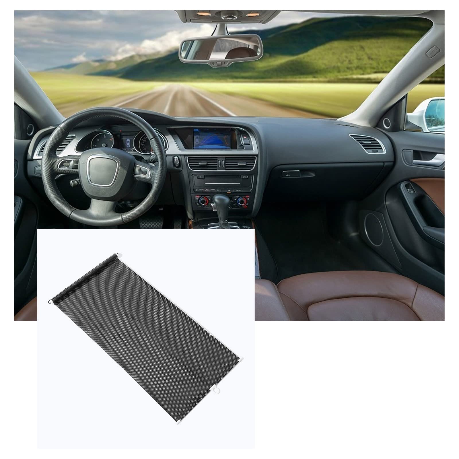 Parasole per Parabrezza Parasole Auto Parabrezza Parasole Visiera Scudo Copertura Pieghevole Finestra Automatica Parasole Anteriore Protezione Telescopico Tendine Parasole Auto
