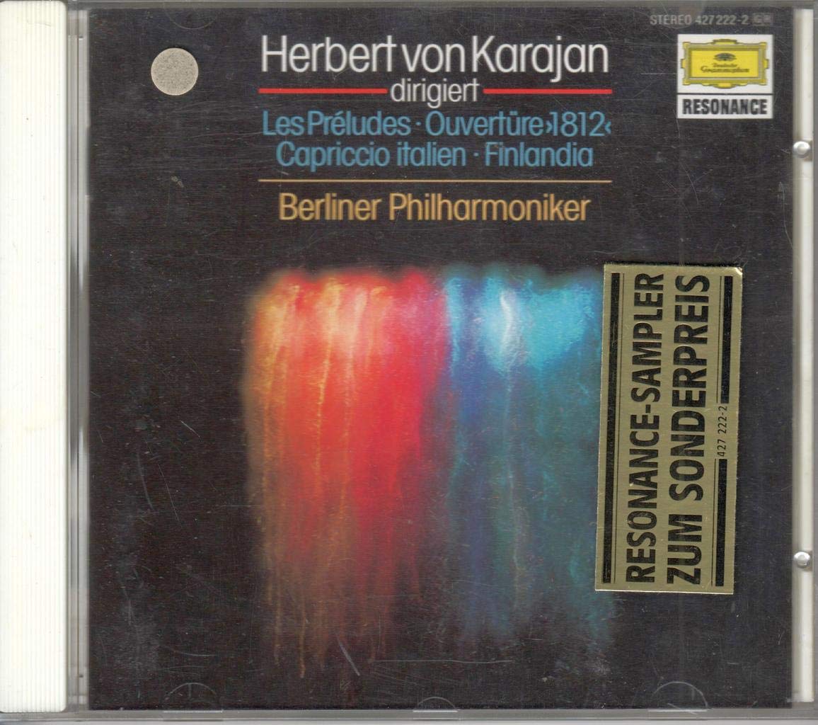 Preludes / 1812 Overture [Audio CD] Liszt; Tchaikovsky; Karajan; Bpo and Finlandia