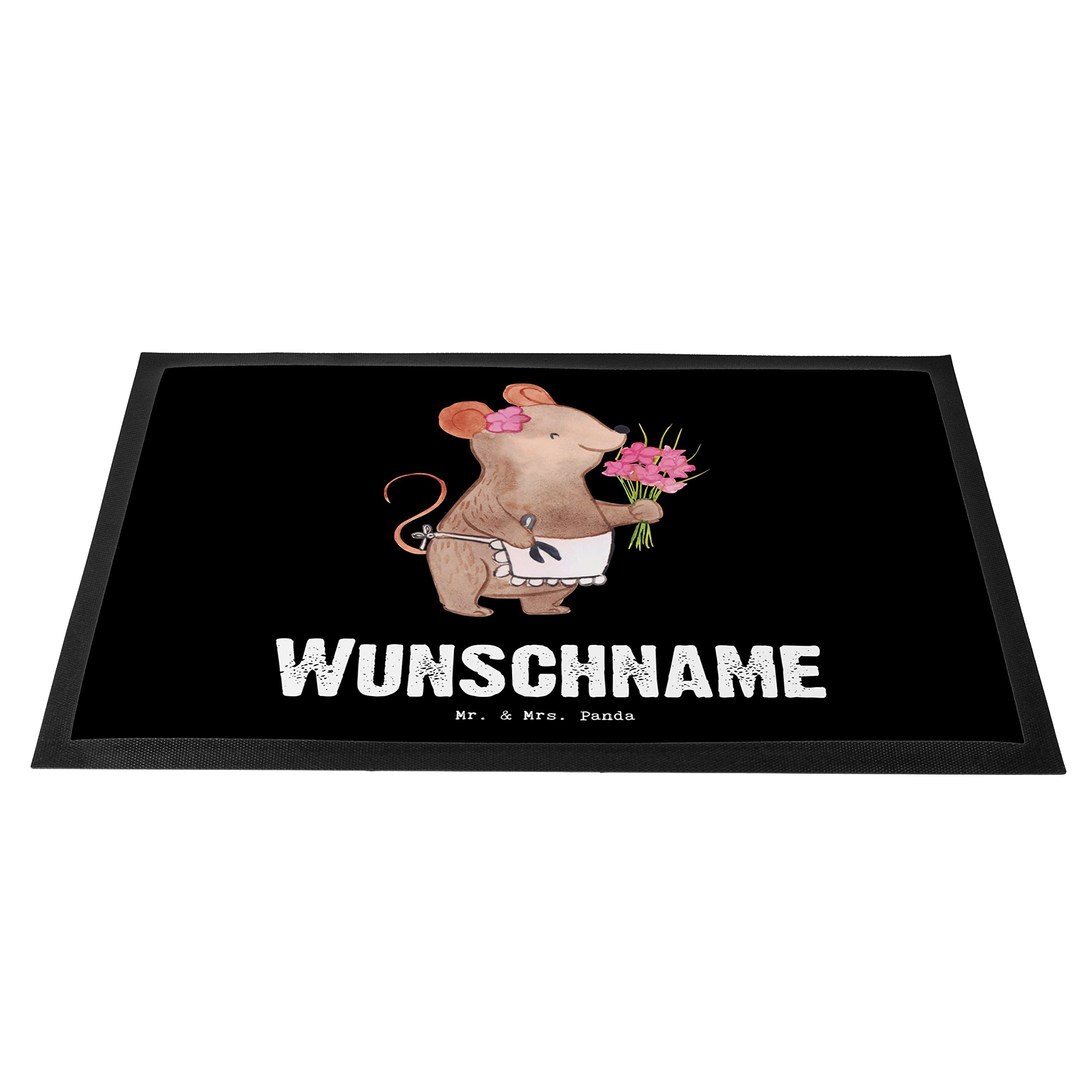 Mr. & Mrs. Panda Personalisierte Fußmatte Maus Beste Großtante der Welt 40 x 60 cm - Geschenke, Familie, Mitbringsel, Fussmatte, Geschenkidee, Tante, Personalisierter Fußabtreter, Geschenk, Türmatte