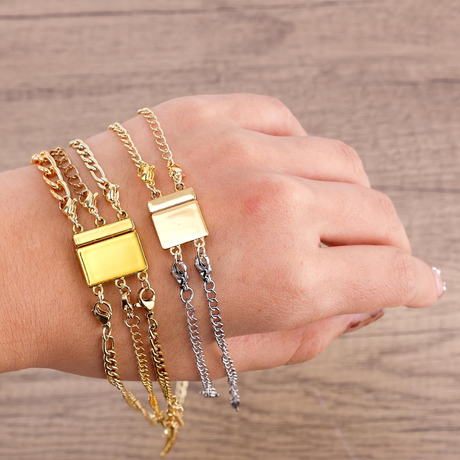 16pcs Magnetic Jewelry Clasps & Chain Extenders, Gold Silver Jewelry Converter Clasp Closures and Extenders Making Supplies for Women Necklace Bracelet Anklet (Multiple Sizes & Styles) - Image 3