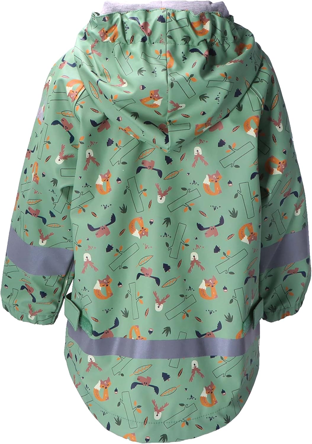 Sterntaler Unisex Kids Green Animal Print Raincoat