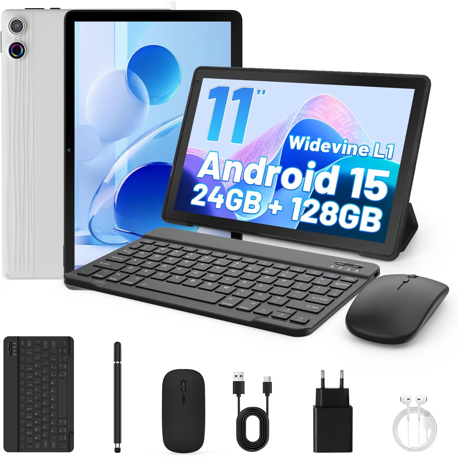 Tablet 11 Inch Android 15, 24GB+128GB/1TB...