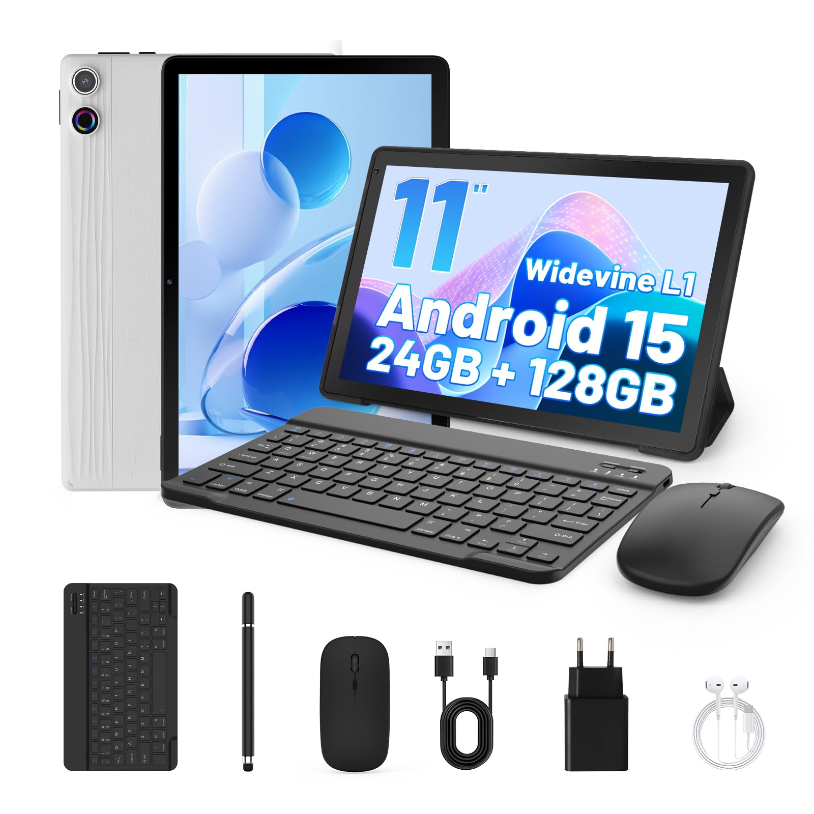 Ainmel Tablet 11 Inch Android 15, 24GB+128GB/1TB Tablet with Pen Ainmel Tablet 11 Inch Android 15, 24GB+128GB/1TB Tablet with Pen