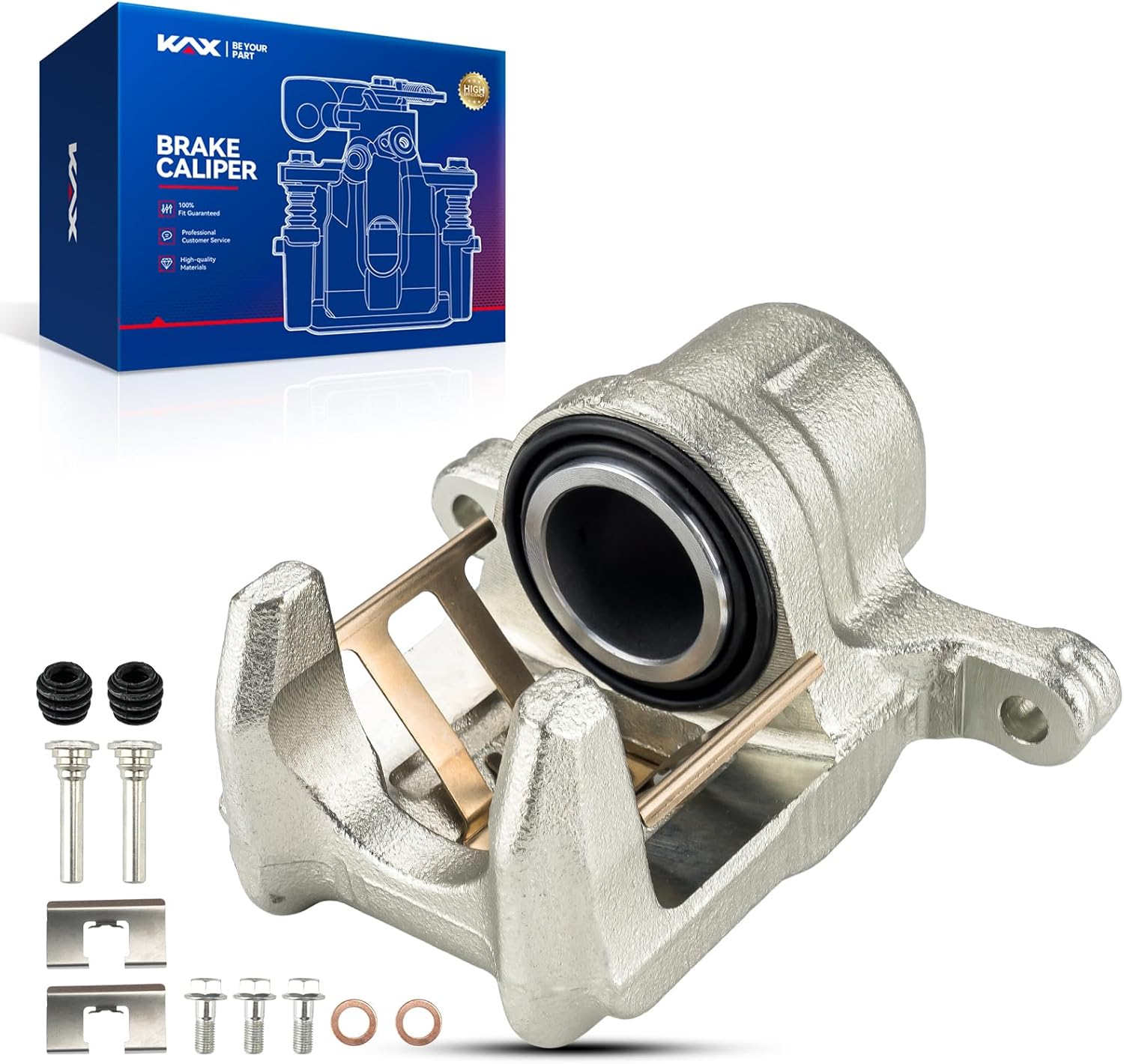 KAX Disc Brake Caliper Assembly for Honda CR-V 2002-2004, Honda Odyssey 1995-1998, Acura Legend 1991-1995, Acura RL 1996-1998, Isuzu Oasis 1996-1999, Rear Right Passenger Side