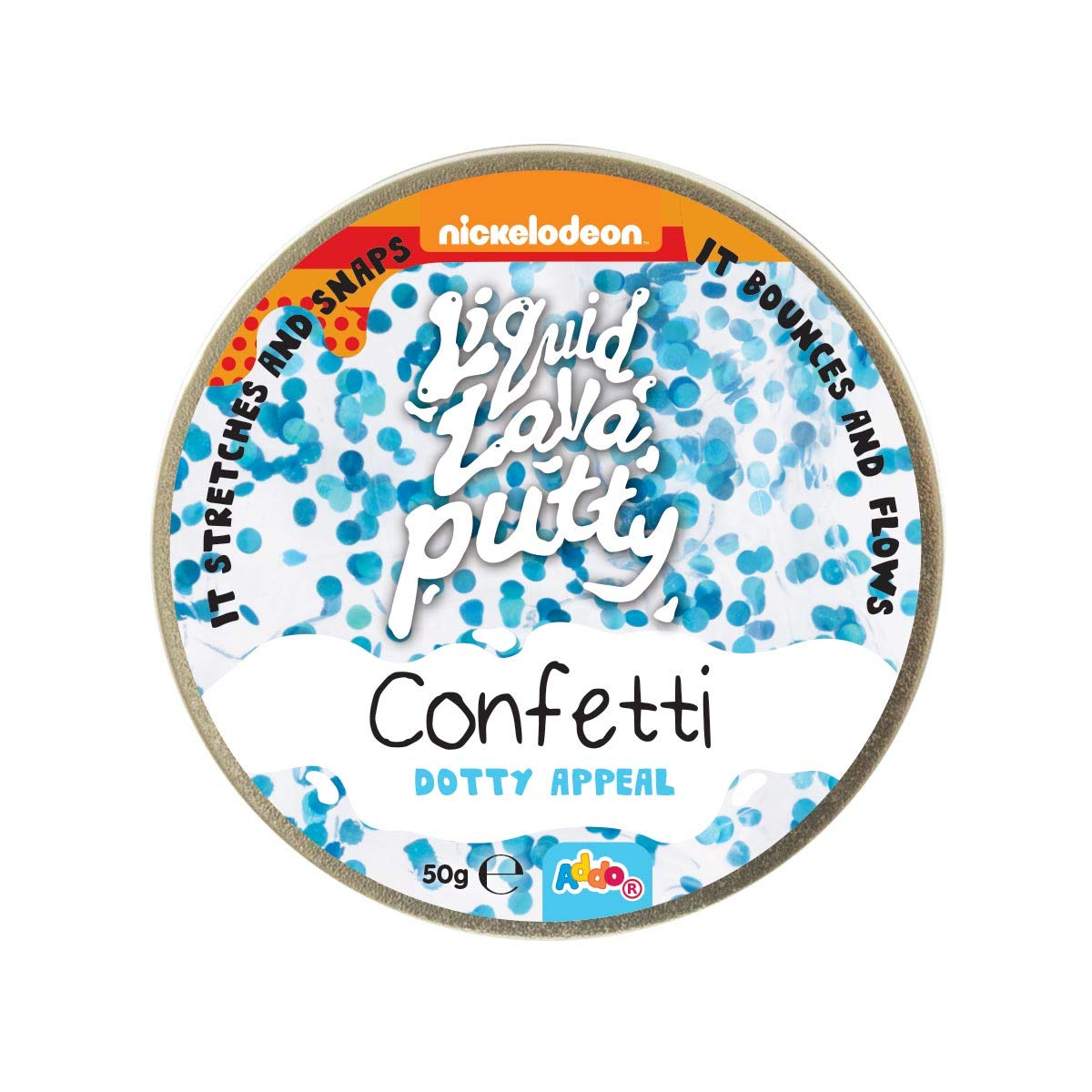 Nickelodeon Addo Liquid Lava Putty Confetti - (Assorted Colours)