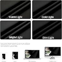 Vista 4 de CUCRAF Juego de 2 paneles de cortinas opacas negras de 54 pulgadas de largo, cortinas de oscurecimiento de habitación para sala de estar