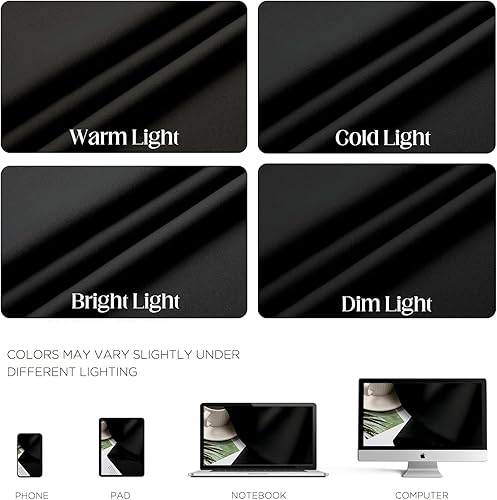 Miniatura 4 de CUCRAF Juego de 2 paneles de cortinas opacas negras de 54 pulgadas de largo, cortinas de oscurecimiento de habitación para sala de estar y