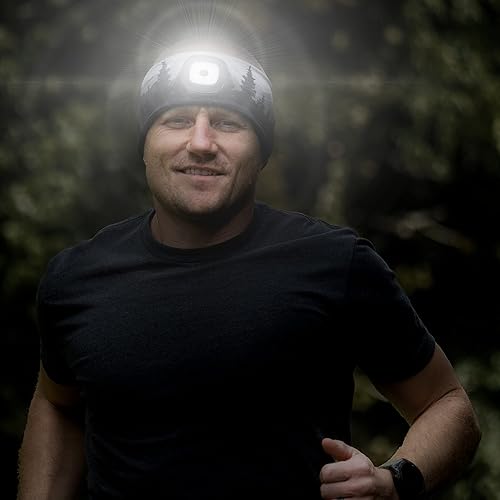 Miniatura 7 de Gone For a Run Gorros y diademas reversibles con forro polar de rendimiento para correr  3 modos de luz