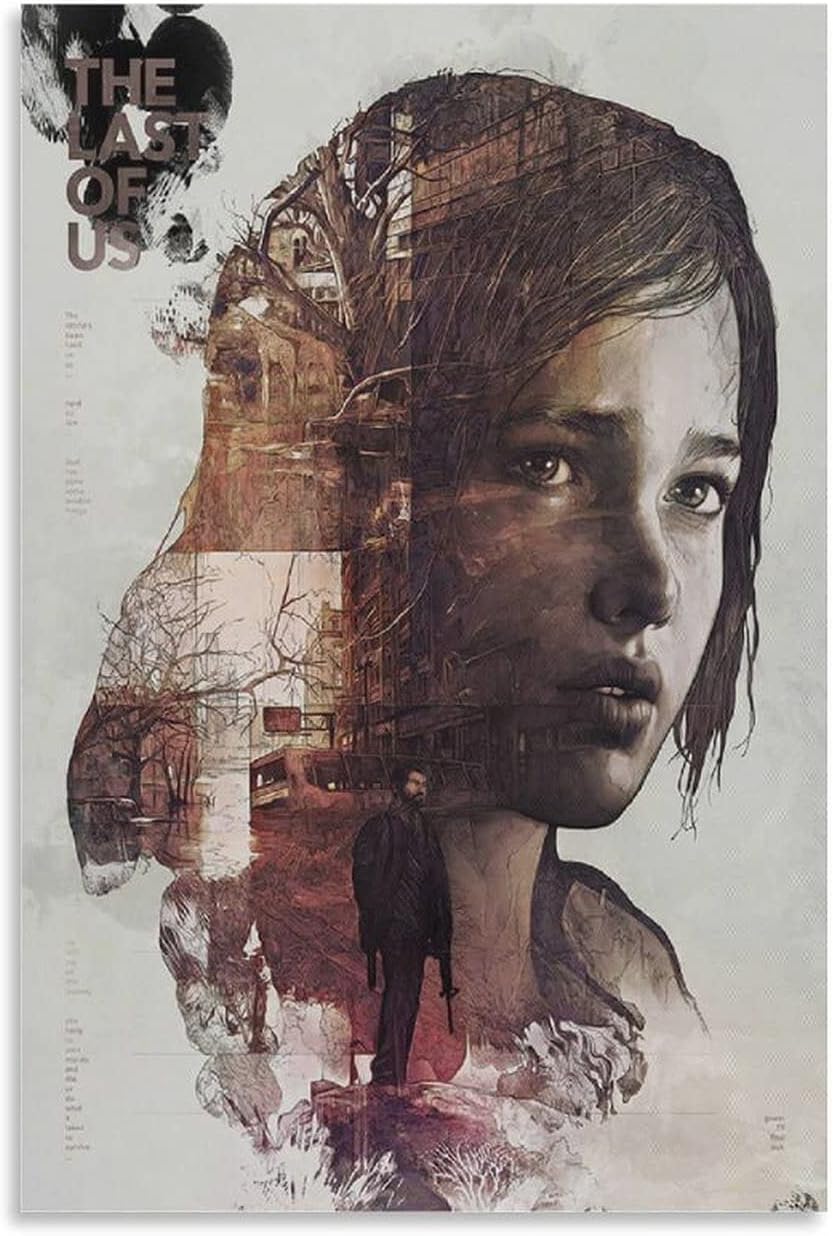 ZHTGBF Last of Us Poster Canvas Art Poster and Wall Art