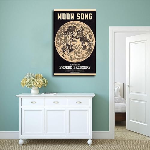 Miniatura 4 de Phoebe Bridgers - Póster musical de canción de luna, lienzo y arte de pared, impresión moderna de decoración de dormitorio familiar, sin marco,