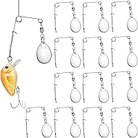 Vista 1 de Sumind 40 piezas de cuchillas giratorias de pesca, cebo giratorio, cucharas lisas, plataformas, cucharas de pesca, cuchillas, accesorios