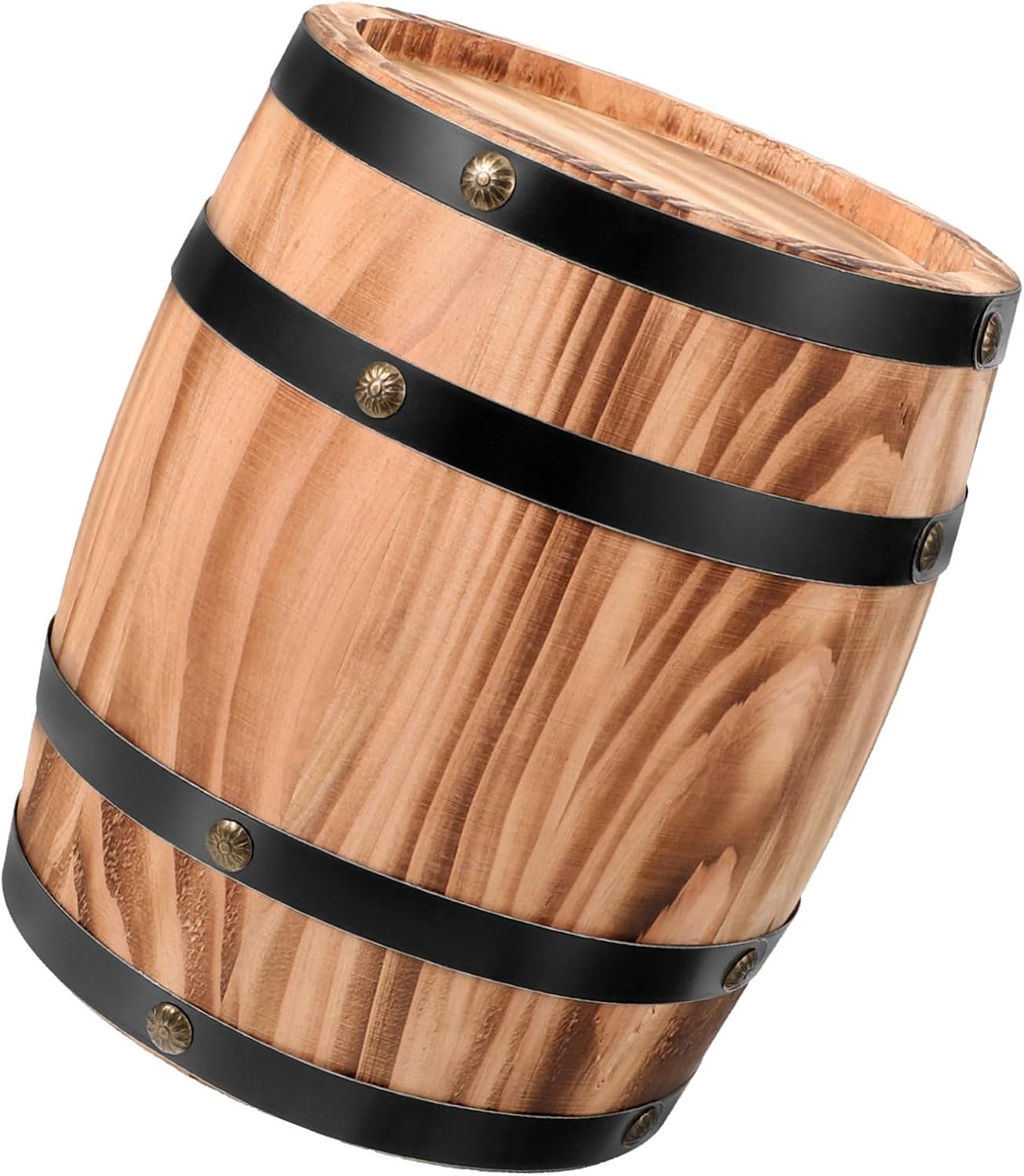 Cabilock Retro Oak Barrel Decorative Wood Prop for Home Seamless Barrel Decoration