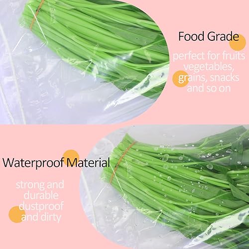 Miniatura 4 de Belinlen Paquete de 100 bolsas de plástico con cordón de 12 x 18 pulgadas, bolsas transparentes para zapatos de viaje, bolsa de almacenamiento