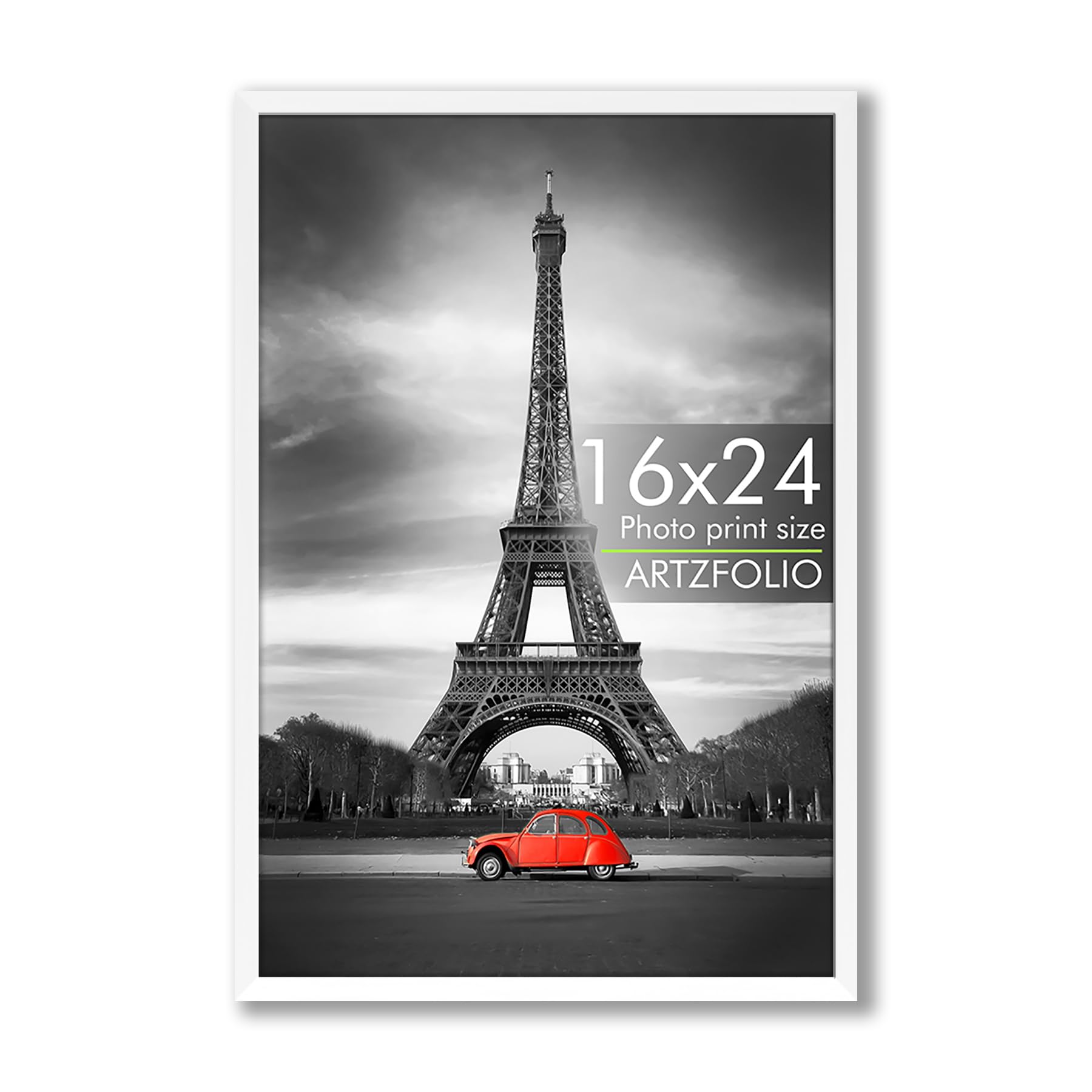 ArtzFolio Wall Photo Frame D573 | Extra Large Size Wall Photo Frames | Big Oversize Picture Frames Bedroom, Home & Office | White | A2 Size | 16x24 inch (41x61 cms)
