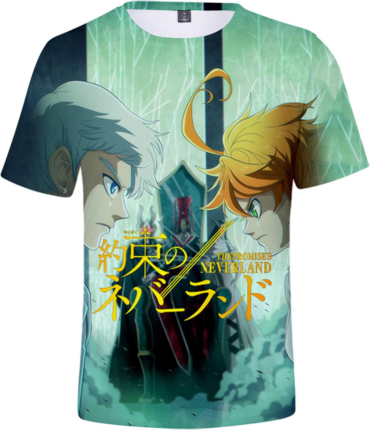 Anime The Promised Neverland T-Shirt Tops Tee Short Sleeve Sweater Costume Pullover