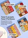 melii Snackle Box – 12-Compartment Divided Snack Container, BPA-Free Food Storage, Removable Dividers, Perfect for Kids Snacks, Arts & Crafts, Beads, and Kitchen Organization (Berry)