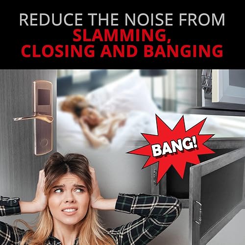 Miniatura 5 de X-Protector - 100 piezas de parachoques para puerta de gabinete, almohadillas de fieltro pequeñas de 38 pulgadas, parachoques de fieltro gris ideal,