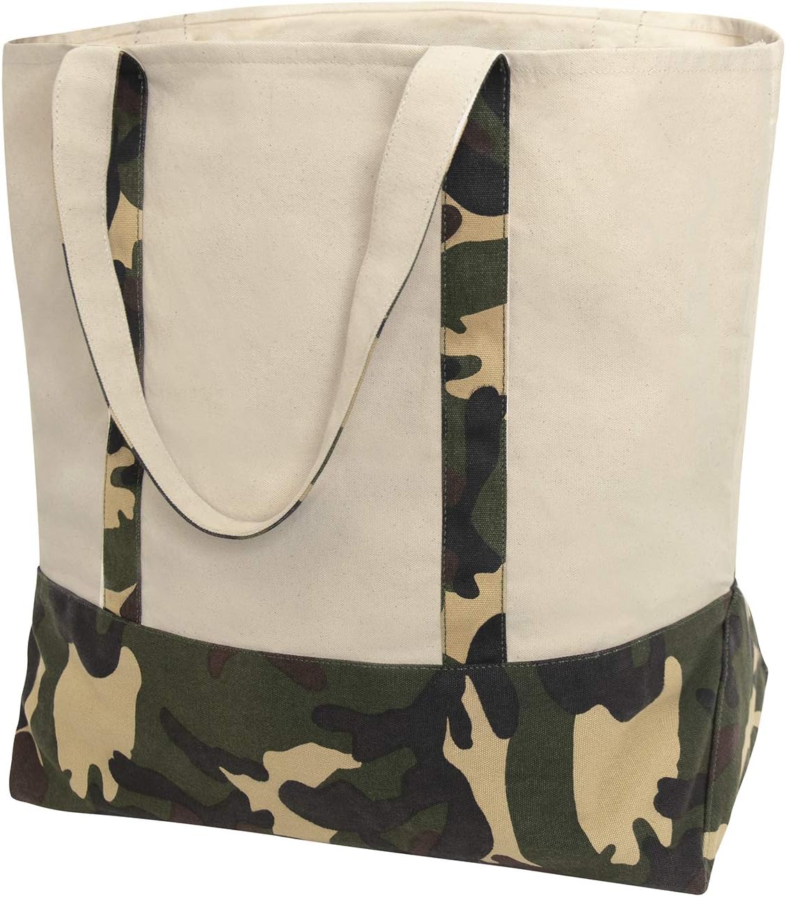 Rothco Large Camo Canvas Tote Bag – Lightweight Reusable Camouflage Grocery Bag