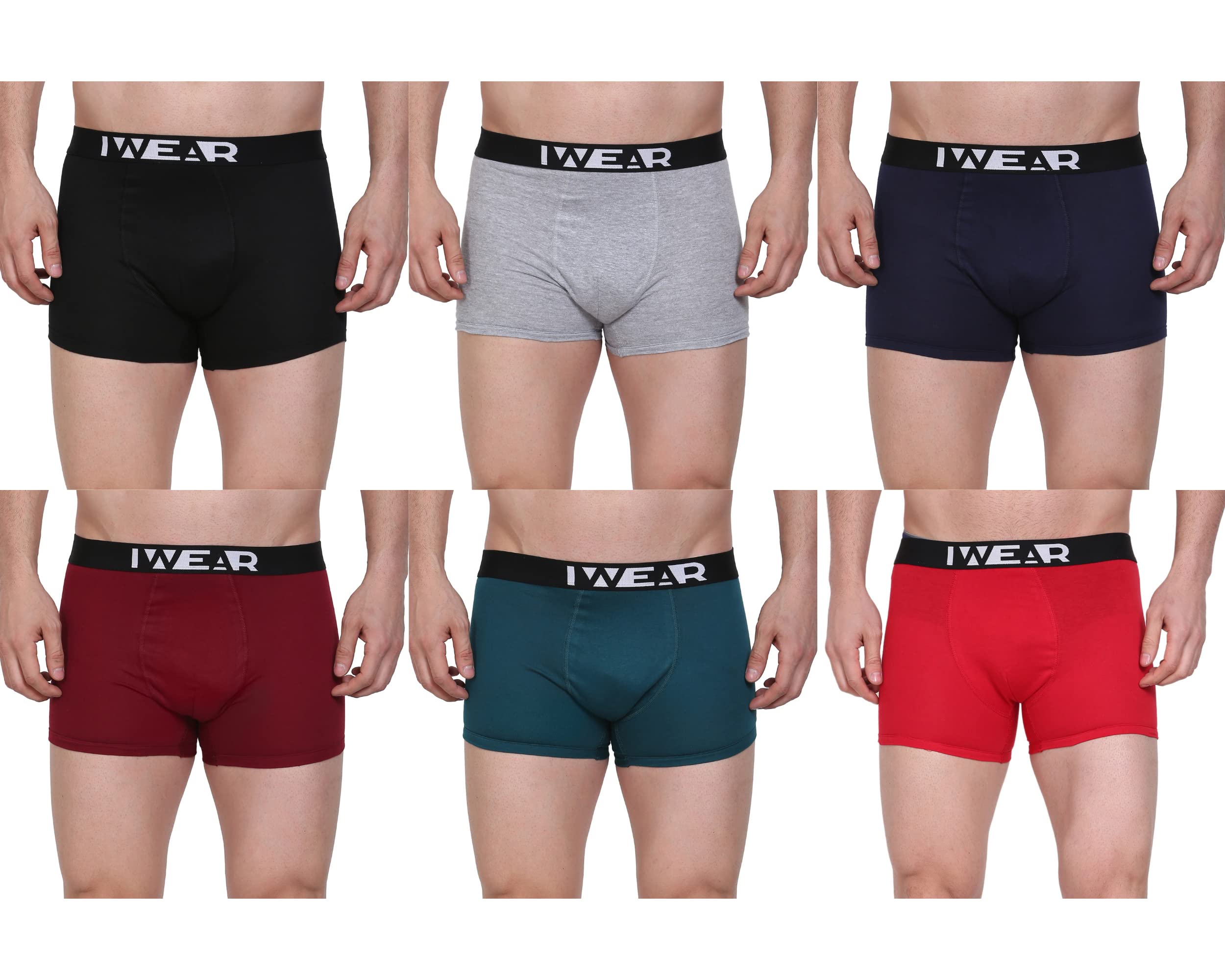 Mens Trunks Modern Boxers Multicolor Mens Trunk Combo (Pack of 6)-image-9