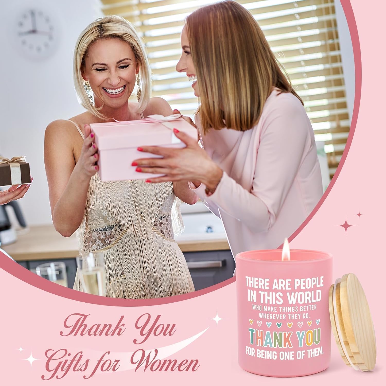 SteadStyle Thank You Gifts for Women - Inspirational Birthday Gifts for Coworkers Friend Teachers Nurses Boss Employees, Appreciation Gift Idea - Handmade Vanilla Lavender Natural Soy Wax Candle 10Oz - Image 2