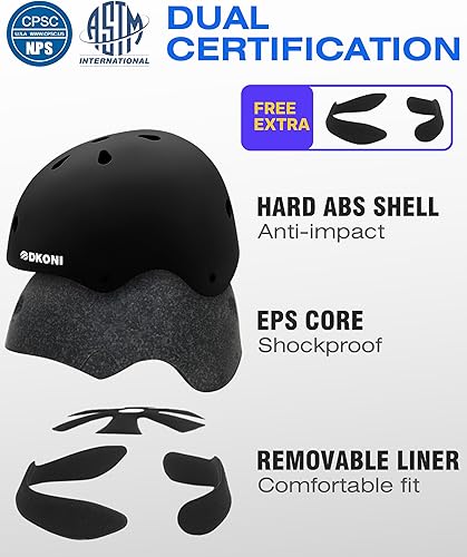 Miniatura 4 de Casco de bicicleta para niños, ajustable y multideportivo, desde niños pequeños hasta jóvenes, 3 tamaños